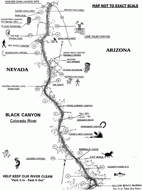 black canyon river rafting map