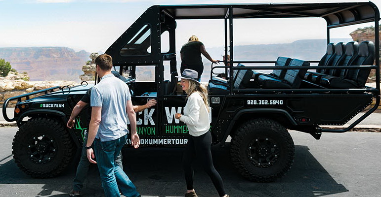 south rim helicopter jeep